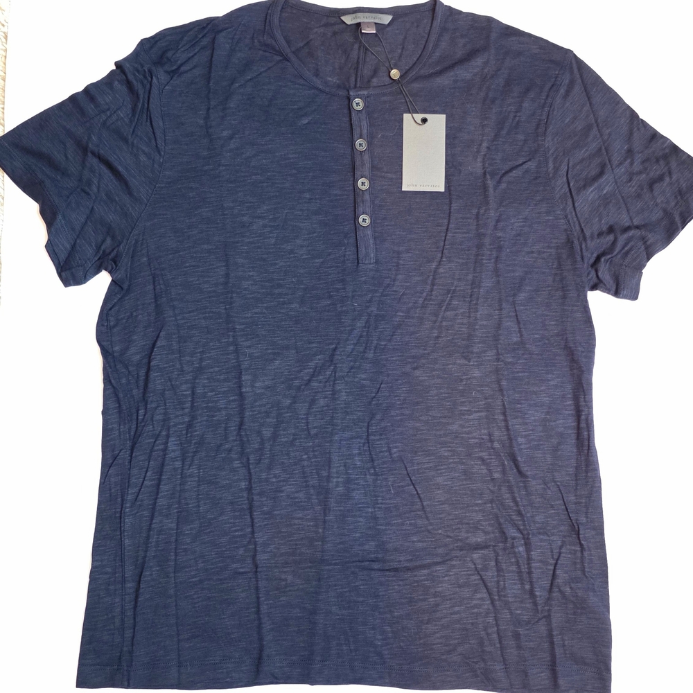 Men's Blue Henley Shirt